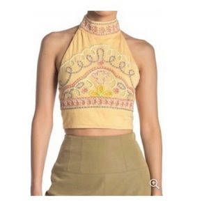 FREE PEOPLE Nectar Combo Goa Embroidered Crop Top Size M ✨brand new✨